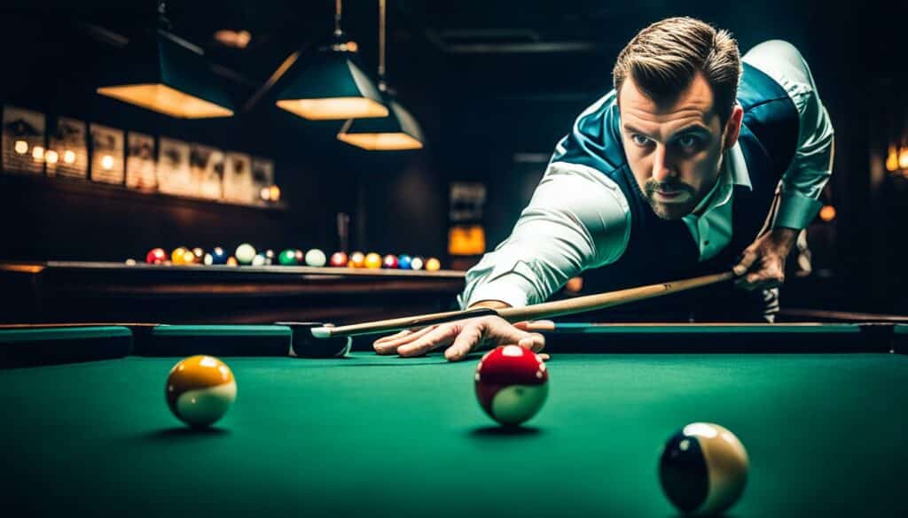 Spielkontrolle durch Spin im Billard